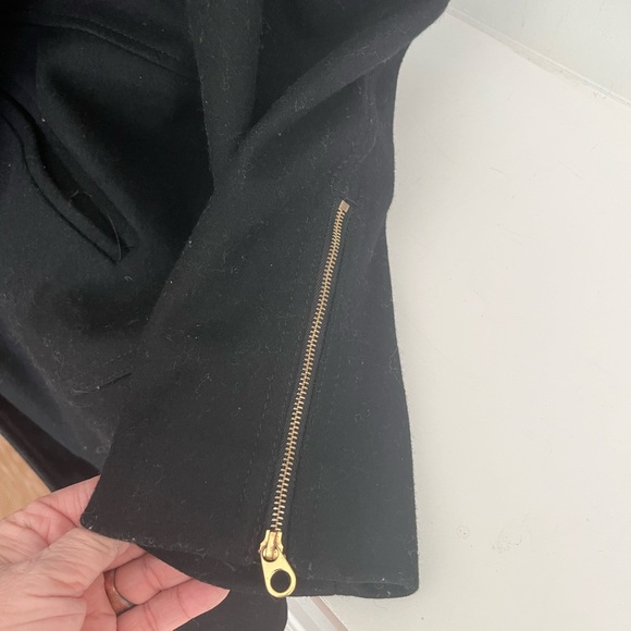 Braetan Black Coat with Fur-Trimmed Hood - Picture 3 of 7